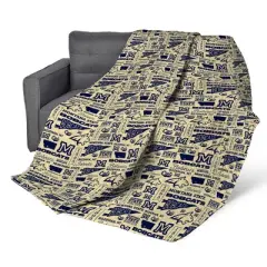 NCAA Michigan Wolverines 60 x 80 Quilted Throw Blanket
