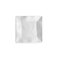 Q Home | Ruffle 5.5" Melamine Square Canap&eacute; Plate, Set of 4