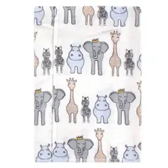 Hudson Baby Infant Boy Cotton Flannel Burp Cloths 7pk, Royal Safari, One Size