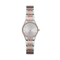 Women's Slim Bracelet Watch - A New Day&trade; Silver/Rose Pink