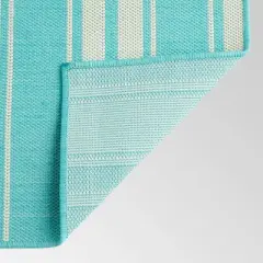 7'10 x 10' Nador Outdoor Rug Teal/Ivory - Christopher Knight Home