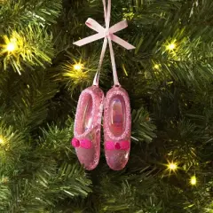 Christmas Pink Plastic Ballet Slippers Ornament - Wondershop&trade;
