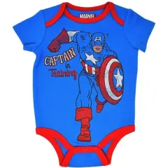Marvel Avengers Baby Boys 5 Pack Short Sleeve Bodysuit 