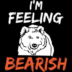 Men's Design By Humans I'm Feeling Bearish By MadderTees Tank Top