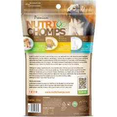 Nutri Chomps Peanut Butter, Chicken & Milk Flavor Twist Dog Treat - 6.35oz/12ct