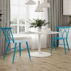 Set of 2 Avery Metal Dining Chairs - Lifestyle Solutions