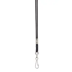 Martin Sports Black Rayon Lanyard, 12 Per Pack, 3 Packs
