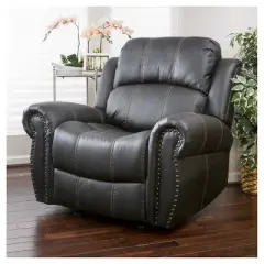 Charlie Faux Leather Glider Recliner Club Chair - Christopher Knight Home