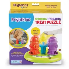 Brightkins Spinning Hydrants Puzzle Treat Dog Toy Dispenser