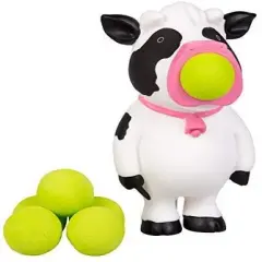 Hog Wild Cow Popper Toy, Shoots Foam Balls!
