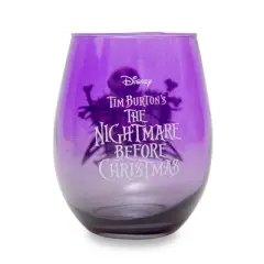 Silver Buffalo Disney Nightmare Before Christmas Jack Skellington Purple Stemless Wine Glass