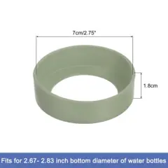 Unique Bargains Silicone Protective Water Bottle Bottom Boot for 70mm 4 Pcs