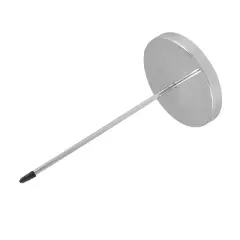 Unique Bargains Stainless Steel Bill Fork Check Spindle Memo Spike Stick Receipt Holder with Solid Base 1 Pc