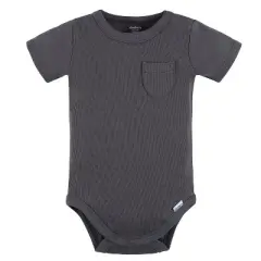 Gerber Baby Boys' 2-Pack Bodysuit and Shorts Set, Dark Grey