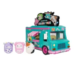 Squishmallows Deluxe Playset & 4_2" Buildable Figures Building Set - Squish Tour Van: Creative Thinking Educational Toy, 788 Pieces