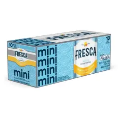 Fresca Grapefruit Citrus Sparkling Soda Water - 10pk/7.5 fl oz Mini-Cans