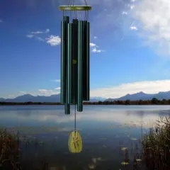 Woodstock Wind Chimes Signature Collection, Chimes of Bavaria, 28'' Green Wind Chime CBS