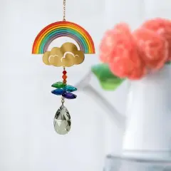 Woodstock Wind Chimes Woodstock Rainbow Makers&trade; Collection, Crystal Wonders, 4.5'' Rainbow Wind Chime CWRAIN