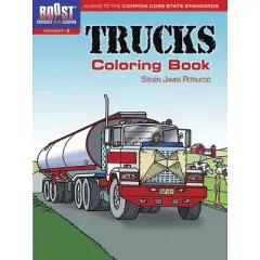 Trucks Coloring Book - (Dover Planes Trains Automobiles Coloring) by  Steven James Petruccio (Paperback)