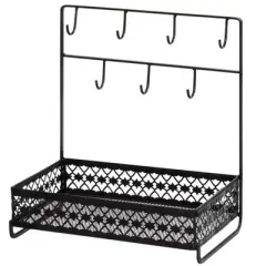 The Lakeside Collection Dresser Top Organizer with Hooks