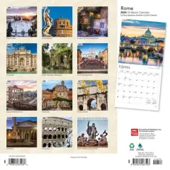 Browntrout 2024 Wall Calendar 12"x12" Rome