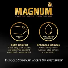Trojan Magnum XL Lubricated Condoms 12Ct