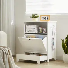 VEVOR Pet Feeding Station with 2 Stainless Steel Bowls, Elevated Dog Bowls with Storage, Dog Food Storage and Feeder Station