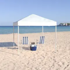 Flash Furniture 8'x8' Outdoor Pop Up Event Slanted Leg Canopy Tent with Carry Bag