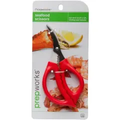 Progressive Seafood Scissors &ndash; Shellfish Shears with Curved Stainless Steel Blades and Soft Grip Handle