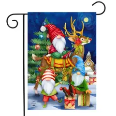 Briarwood Lane Christmas Garden Flag 12x18 For Outdoor Happy Holiday Gnomes For Christmas Garden Flag Flags For Outside