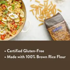 DeLallo Gluten-Free Fusilli Pasta, 12 oz Bag, (4 Pack)