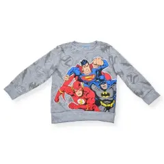 Warner Bros Boy's 2-Pack Justice League Long Sleeve Graphic Tee Shirt and Jogger Pant Set for toddler