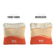 Multicolor Waves Synergy Pro Orange Cornhole Bags (Set of 4)