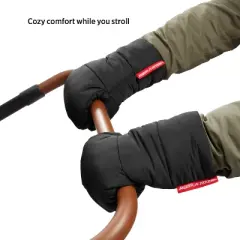 Radio Flyer Push Handle Mittens - Black - 2pk