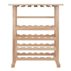 24-Bottle Wine Rack Wood/Beechwood - Winsome