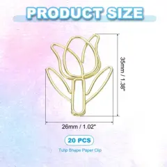 Unique Bargains Metal Funny Bookmarks Decorative Planner Clips Clamp Paper Clip 20 Pcs