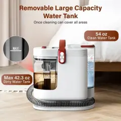 WHALL Portable Carpet Upholstery Cleaner, Carpet Cleaner Machine, Power Suction with 3 Tools, Spot Deep Cleaner for Carpet, Couches, Car