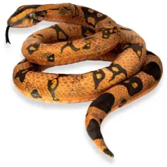 Underwraps Real Planet Python Brown 78.7 Inch Realistic Soft Plush