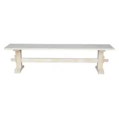 72" Trestle Bench Unfinished - International Concepts