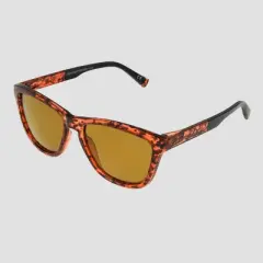 Women's Tortoise Print Surf Shade Sunglasses with Mirrored Polarized Lenses - All in Motion&trade; Brown