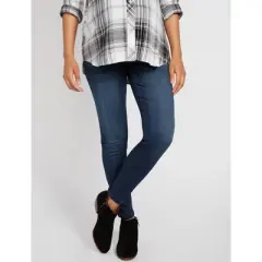 Indigo Blue Secret Fit Belly Stretch Ankle Maternity Jeggings | Motherhood Maternity
