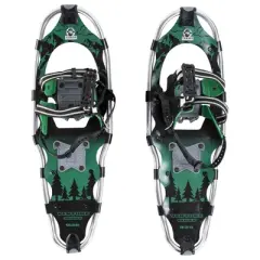 Yukon Charlie's Advanced 9x30 Inch Men's Snowshoe Kit with Aluminum Poles & Bag