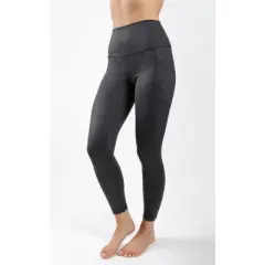 90 Degree By Reflex Womens Wonderlink Vintage Elastic Free High Waist Side Pocket 7/8 Ankle Legging