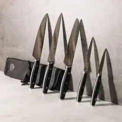 MasterChef 6pc Knife Set High Carbon Stainless Steel Knives Performance Collection: Stamped Cutlery, Polypropylene Handles