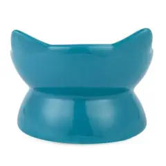 Park Life Designs 2c Oscar Tilt Cat Bowl - Blue