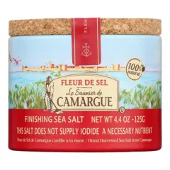 Le Saunier De Camargue French Sea Salt Fleur De Sel Gram - Case of 6/125 gm