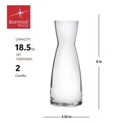 Bormioli Rocco Ypsilon Carafe 18.5 oz - Set of 2