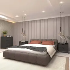 Manhattan Comfort 3pc Coney Dresser and Nightstand Bedroom Set