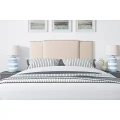 Full Queen/ King Fairfield Expandable Headboard Cream - CorLiving