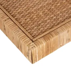 Kate & Laurel All Things Decor 2pc Rahmati Rattan Floating Shelves Natural